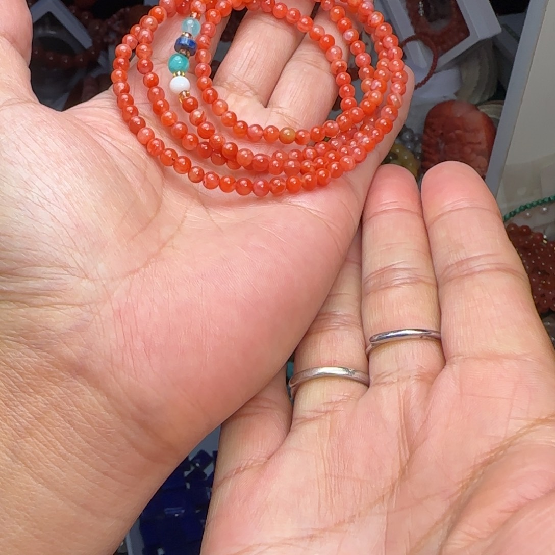 南红玛瑙未镶嵌手链