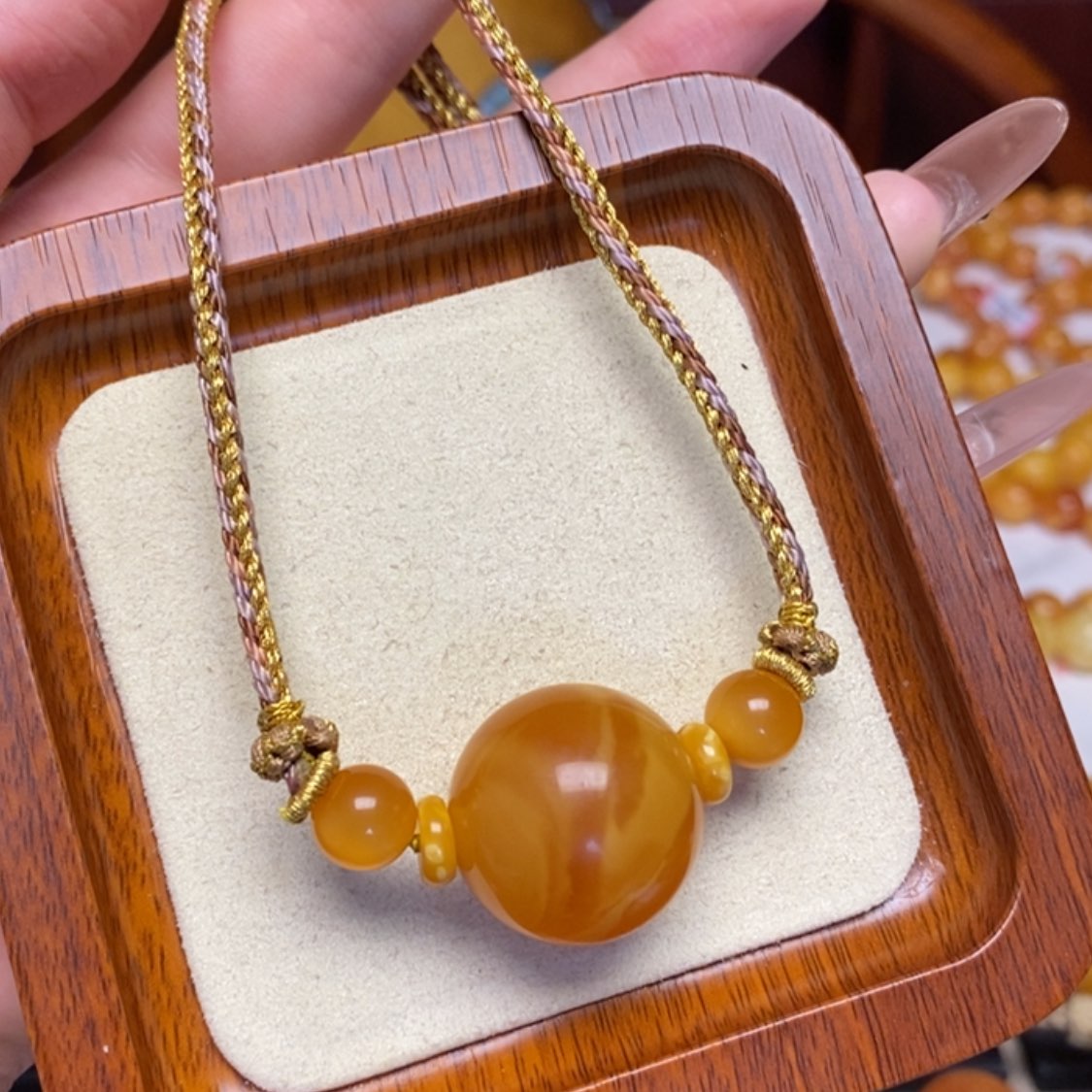 【闪购商品】蜜蜡颈饰未镶嵌项链