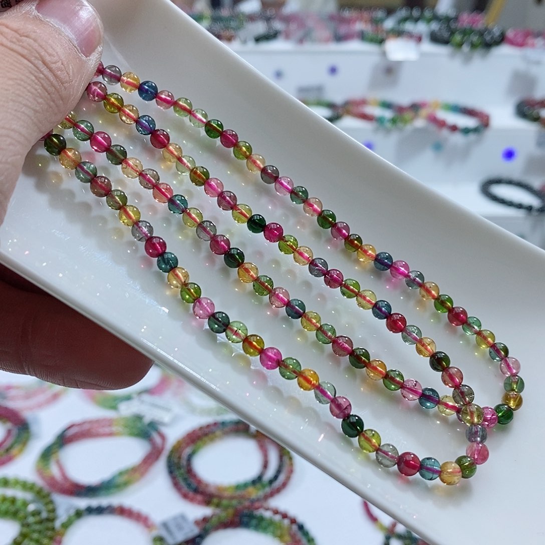 碧玺碧玺未镶嵌手链