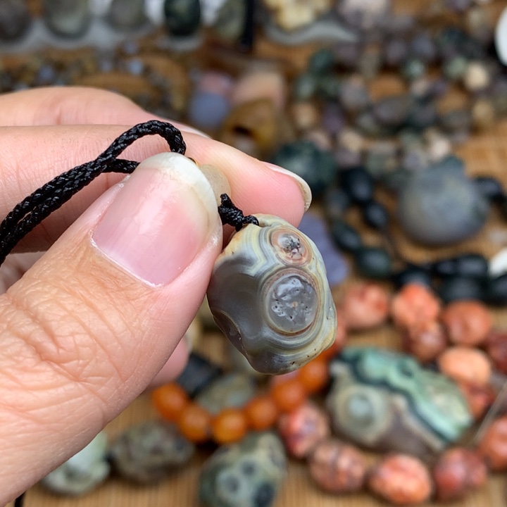 玛瑙/玉髓珠宝半成品未镶嵌浅*