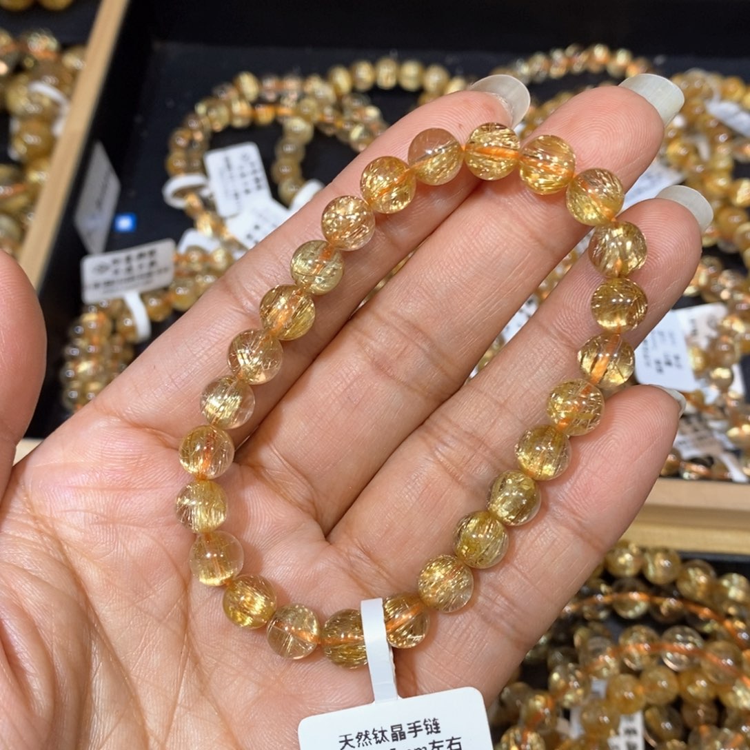 水晶手链未镶嵌手链7.5m m