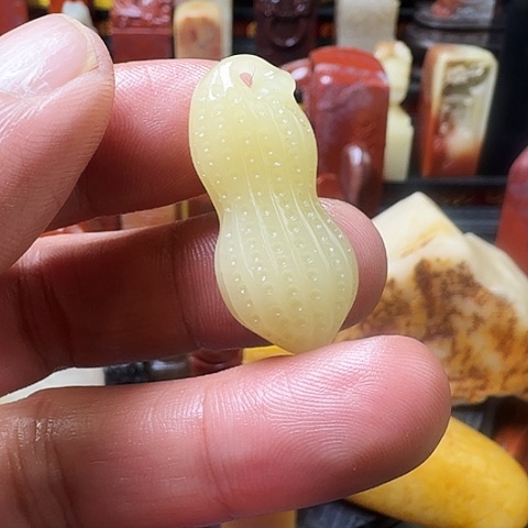 寿山石豬油白芙蓉