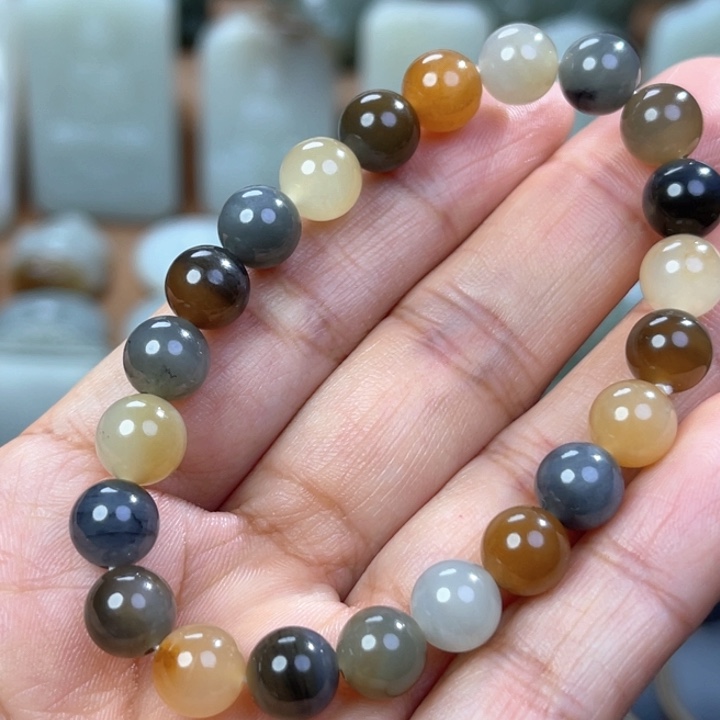 和田玉手串未镶嵌R****～