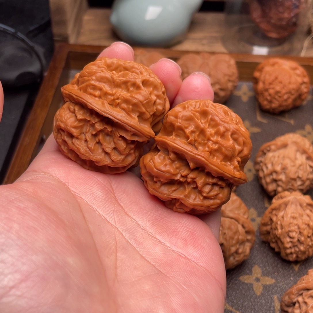 文玩核桃把件商*山G17号43方块修尖