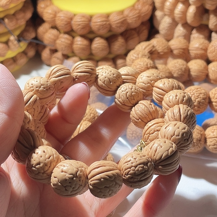 嘎***香桃核吊坠桃核手串金丹12