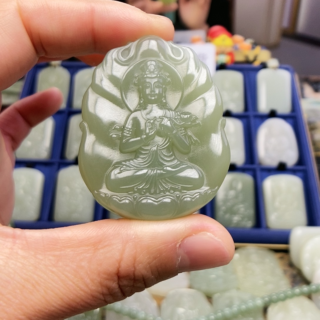 和田玉颈饰未镶嵌芳*a