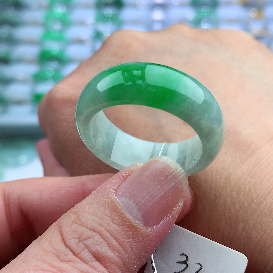 未镶嵌戒指翡翠32号