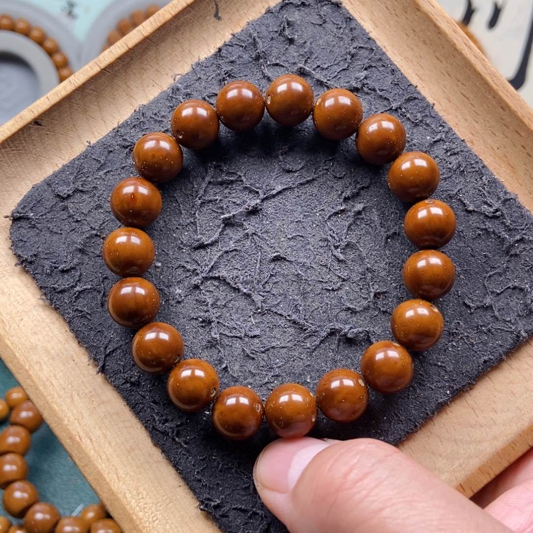 紫金鼠手串11mm精品光珠