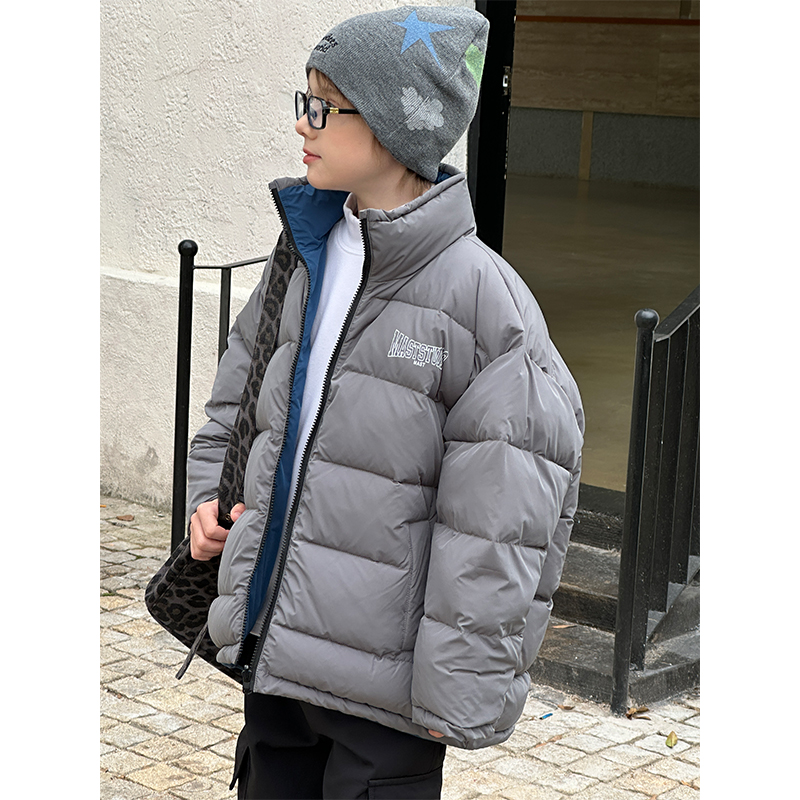Mast中大童青少年秋冬正反两穿棉衣防风保暖2025亲子装男女童棉服
