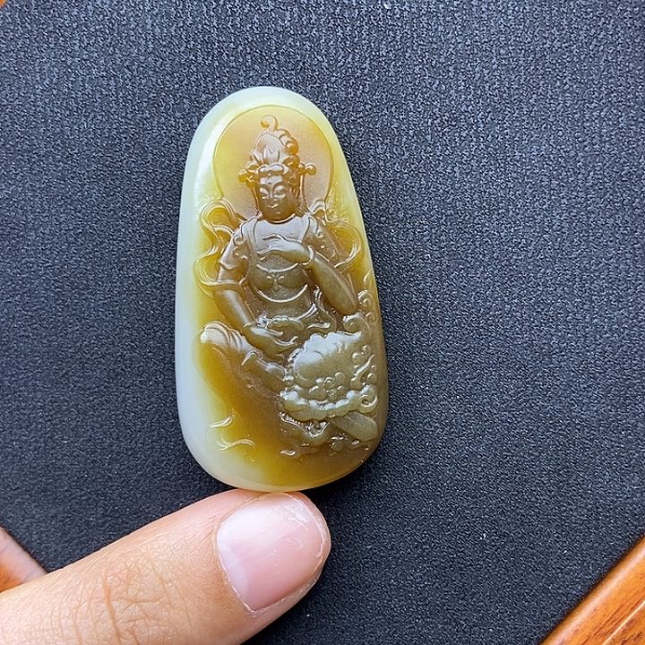 和田玉挂件未镶嵌%**孩