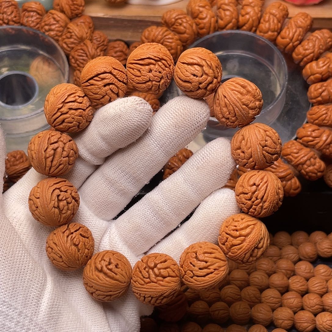 手串桃核绣球手串2.0，4