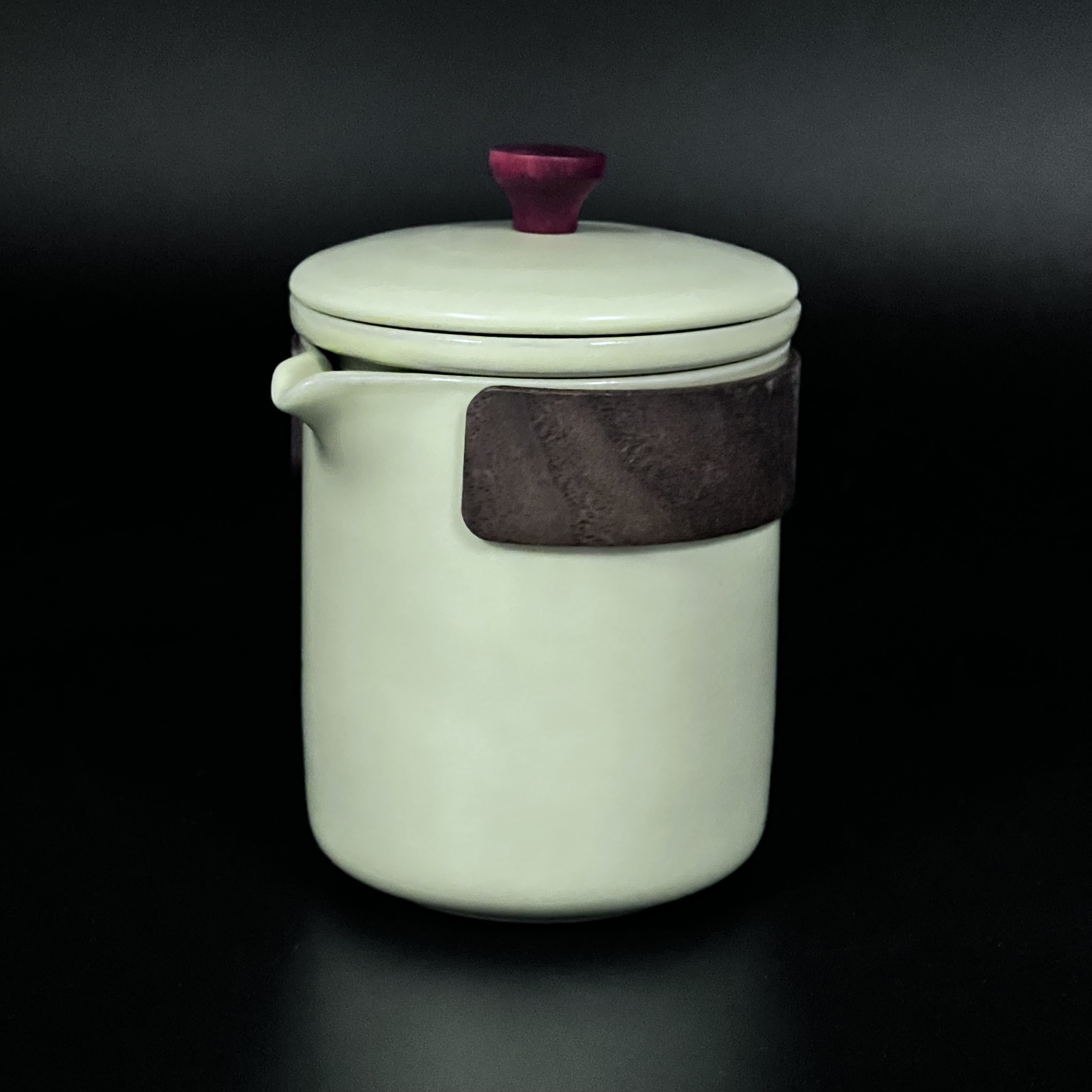 瑕疵！T01淡黄汝窑手抓壶陶瓷套组大容量茶道家用待客正宗