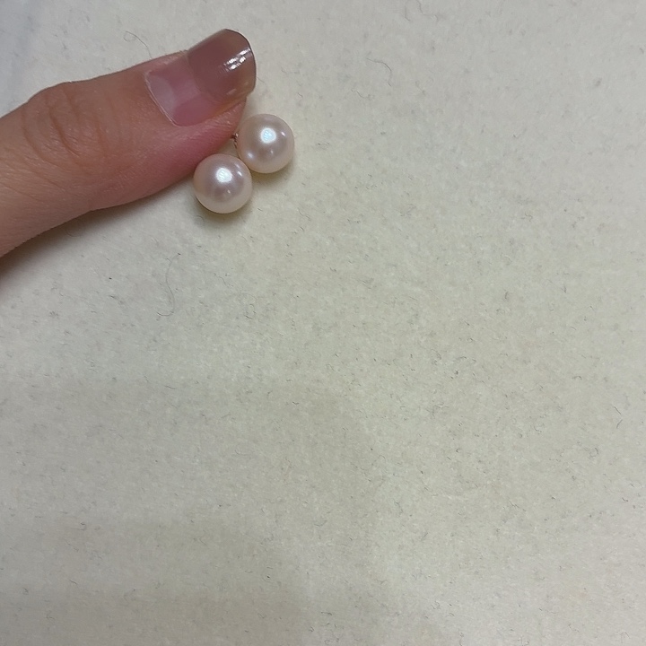 淡水珍珠银S925镶嵌耳饰10-111