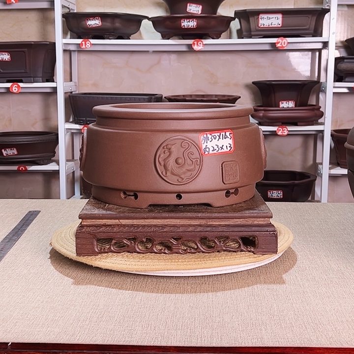 紫砂花盆紫砂花盆