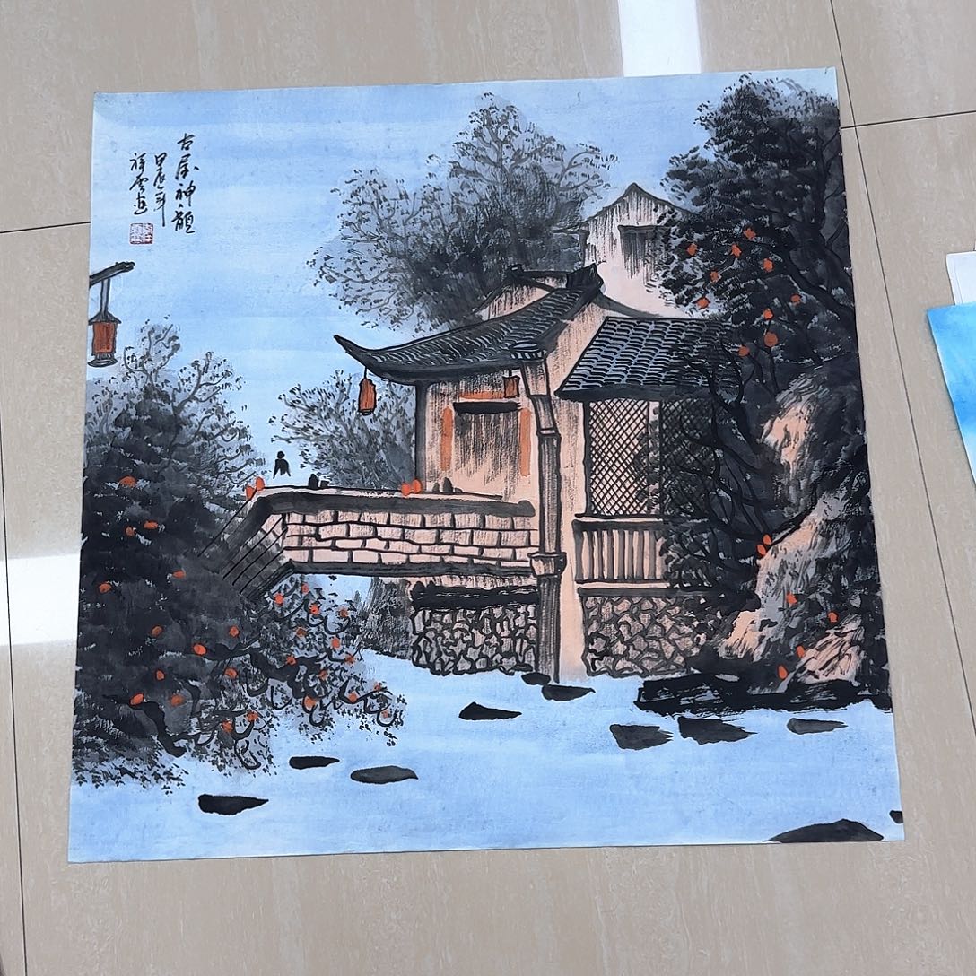 国画国画作品多次