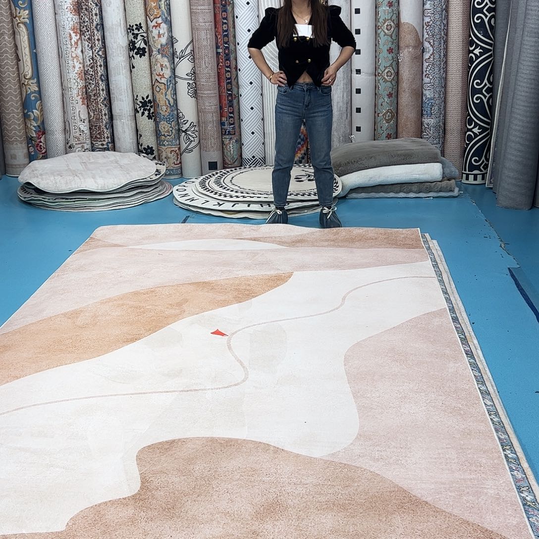 混纺200×300误差±1-3cm精编细砂仿羊绒棉布底瑕疵