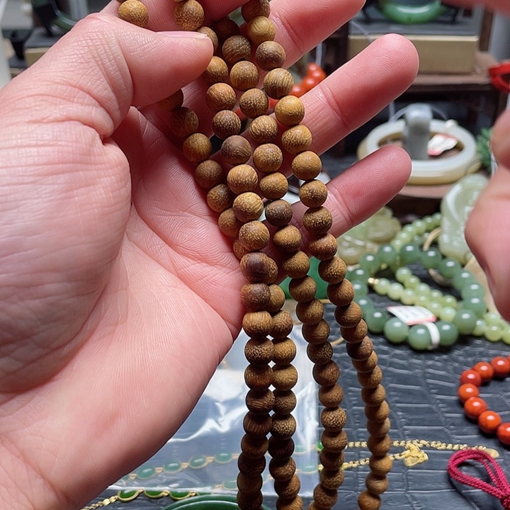 和田玉手串未镶嵌