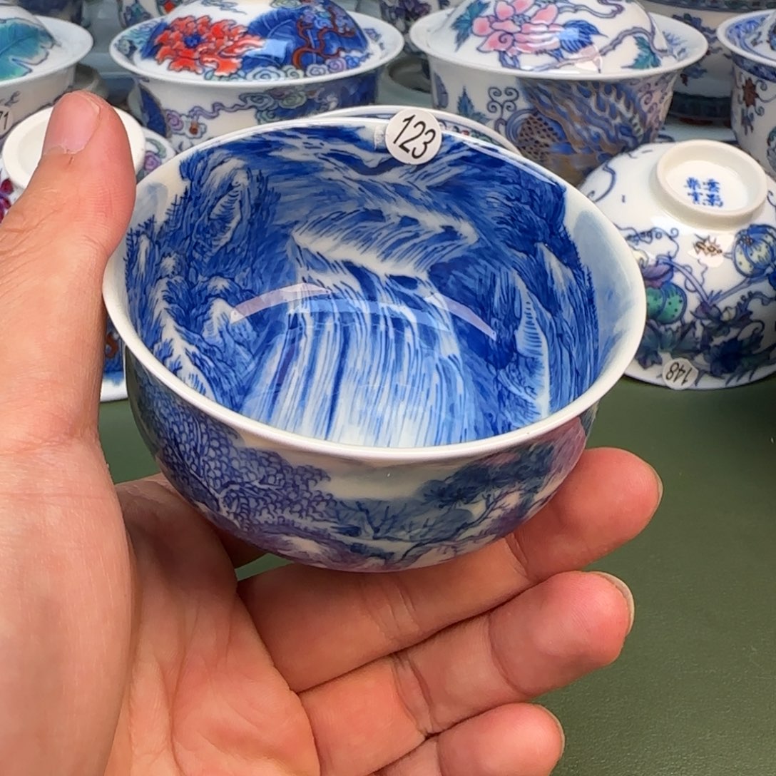 彦祖纯手工手绘茶具123