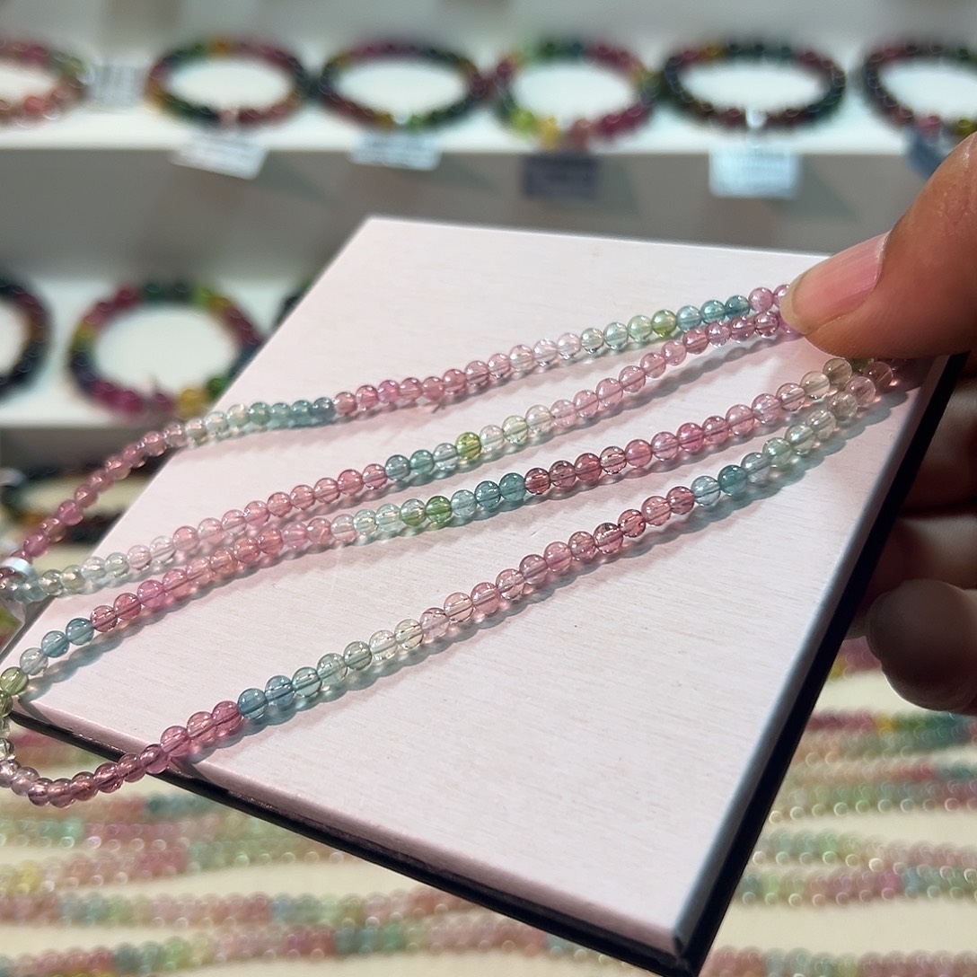 碧玺未镶嵌手链碧玺