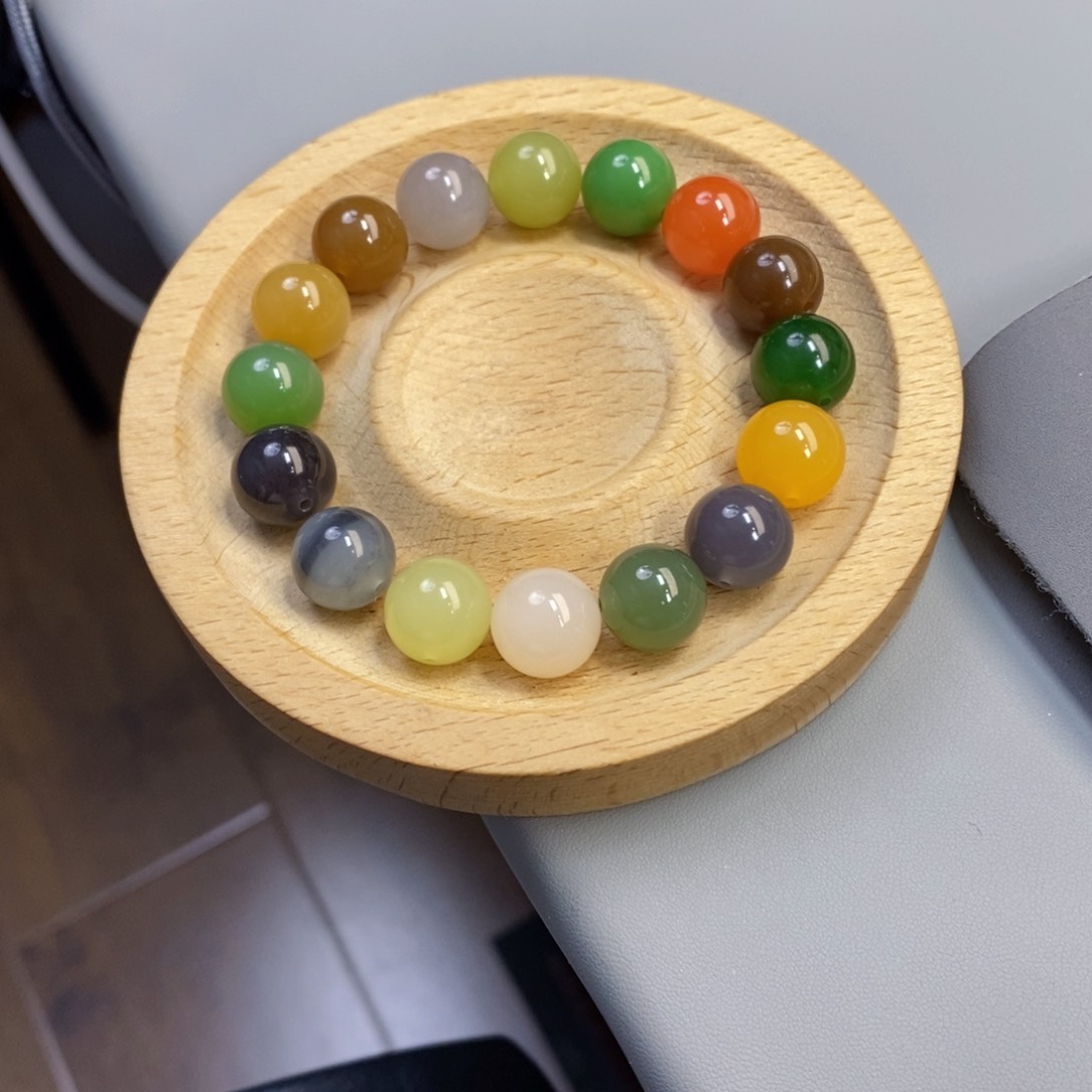 牛***爷手串未镶嵌和田玉12