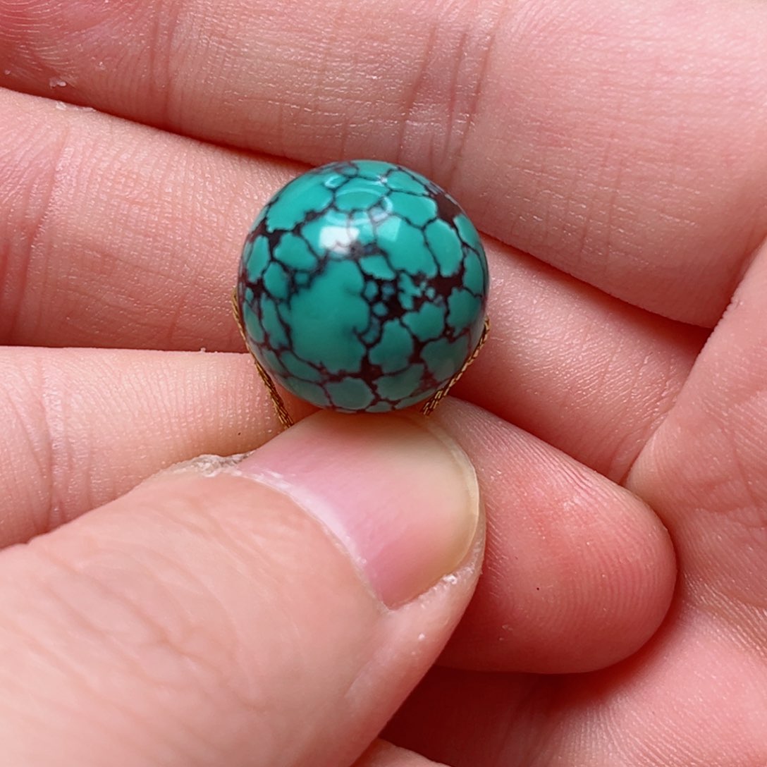 绿松石15.3圆珠未镶嵌