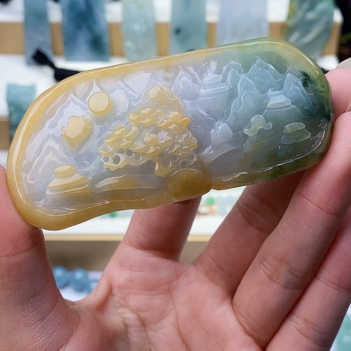 颈饰未镶嵌翡翠翡翠