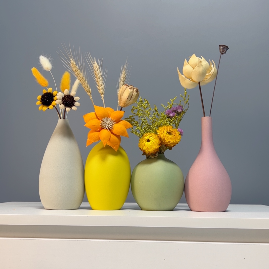 陶瓷花瓶景德镇手作陶瓷花瓶摆件无恐