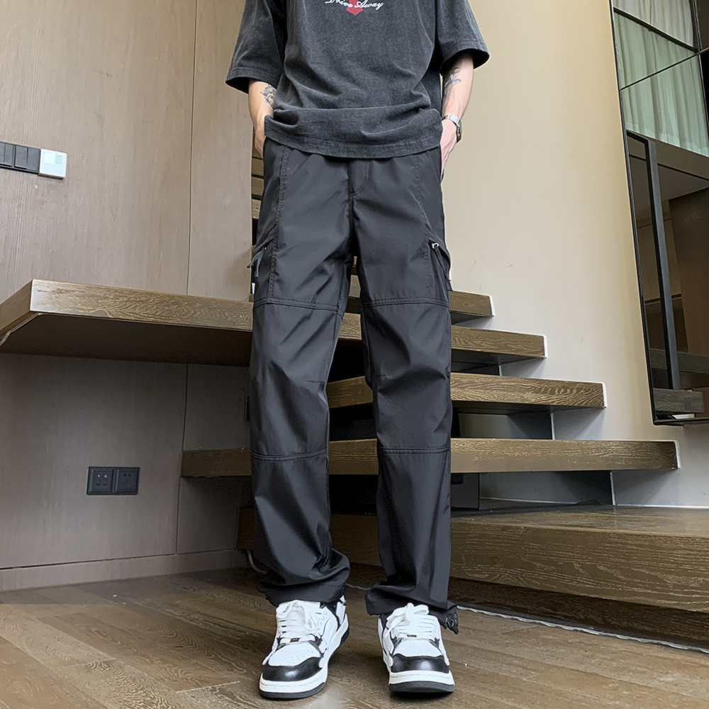 爆款推荐2025新款男裤子工装休闲裤户外日系潮流港风宽松
