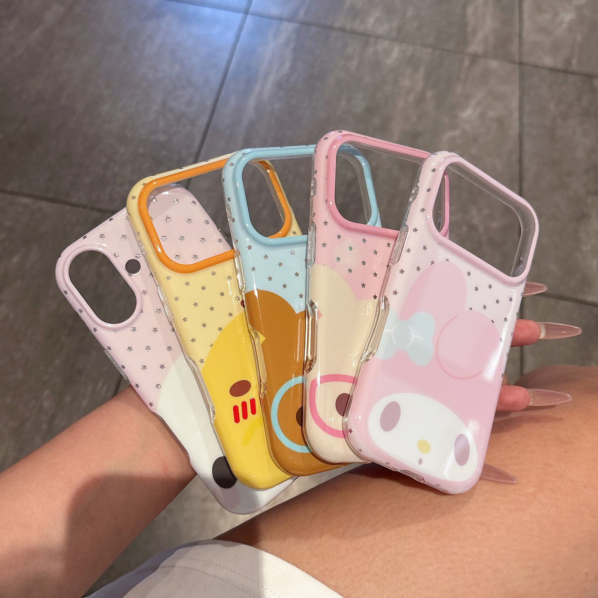 ins韩系星星小海豹轻松熊适用iPhone17promax手机壳苹果16/15防摔