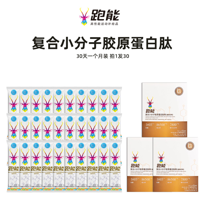 【胶原蛋白】跑能胶原蛋白塑形美体抗皱紧致抗衰老复合小分子