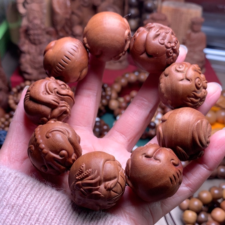 手串/手链檀香木老山檀九龙奶香