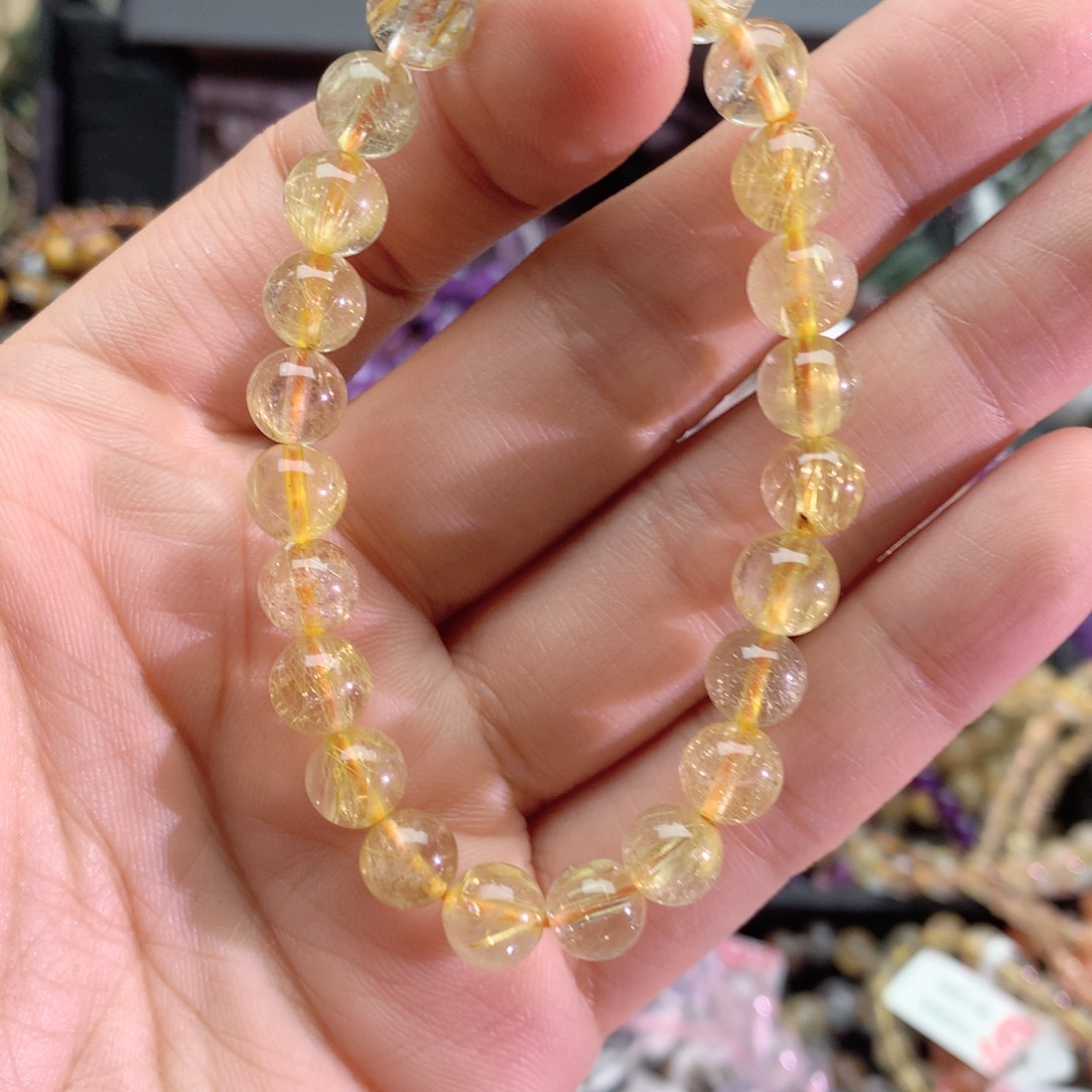 发晶手链未镶嵌木*发晶8