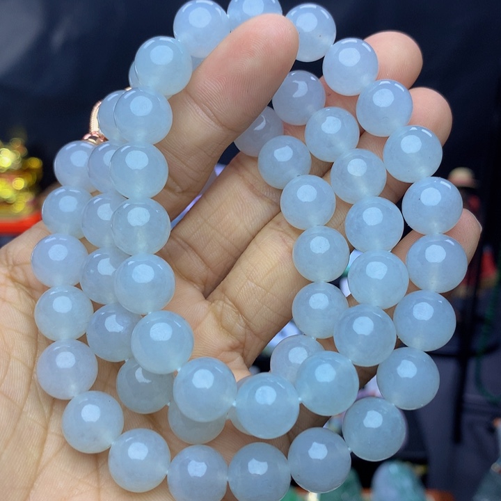 翡翠手链未镶嵌翡翠 11+