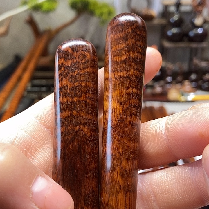 南美蛇纹木手把两个一组
