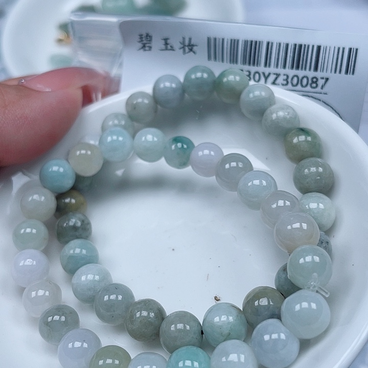 翡翠足银镀金镶嵌吊坠(不含链)