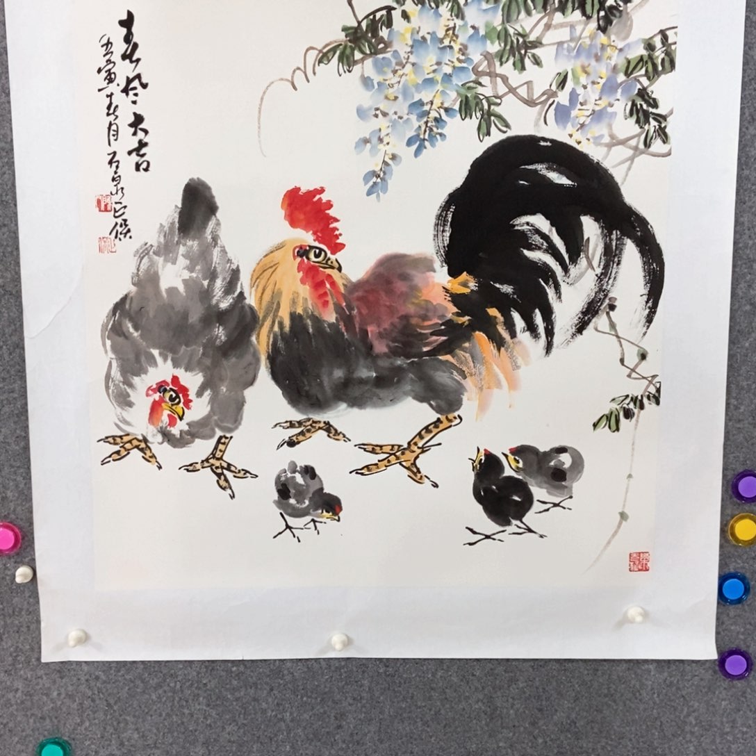 国画陈正保手绘国画