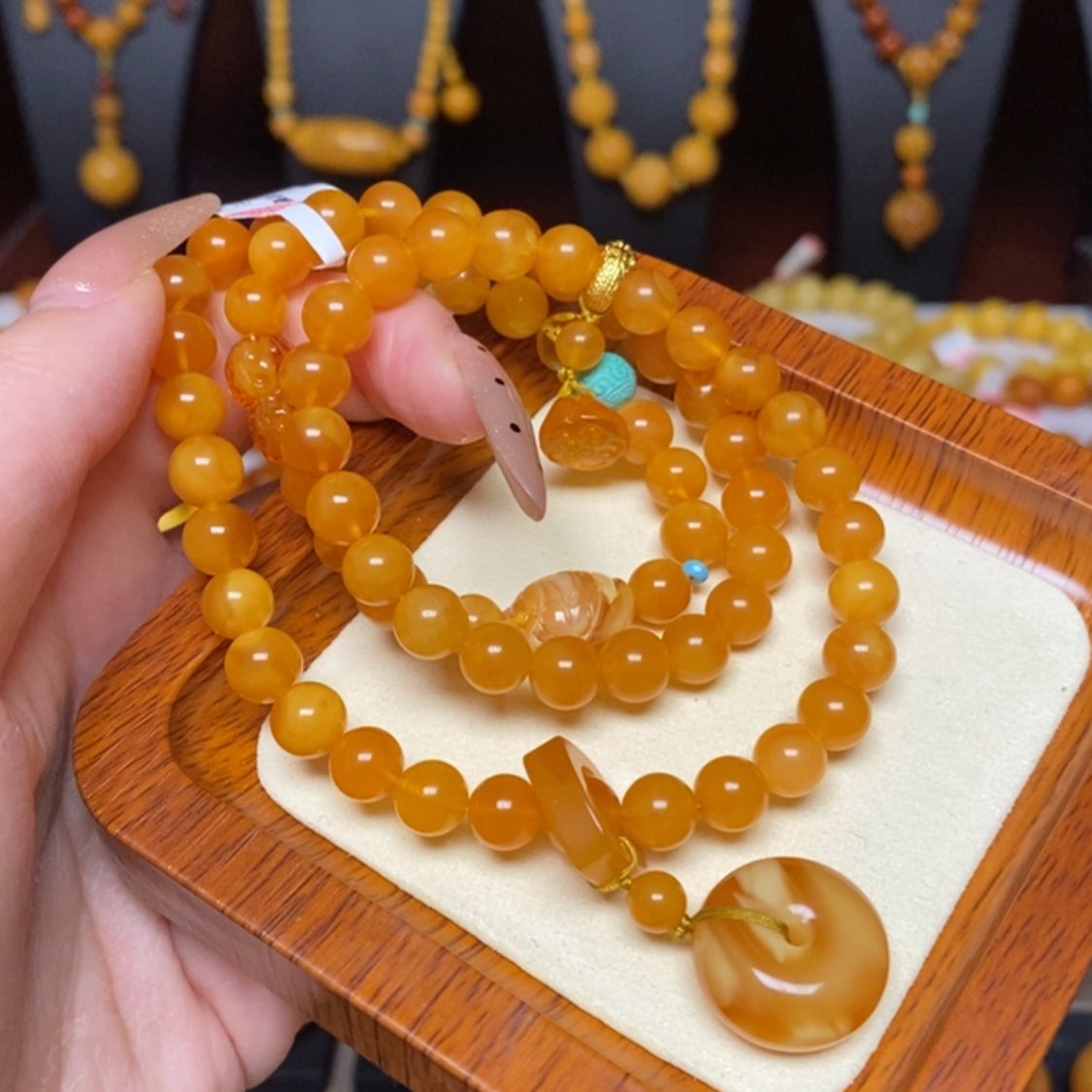 【闪购商品】蜜蜡手链未镶嵌手串