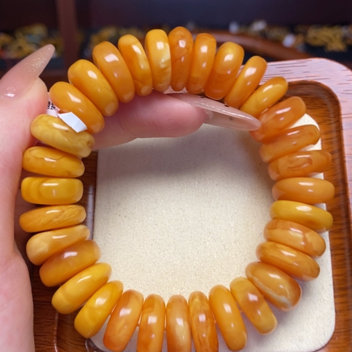 【闪购商品】蜜蜡手链未镶嵌手串