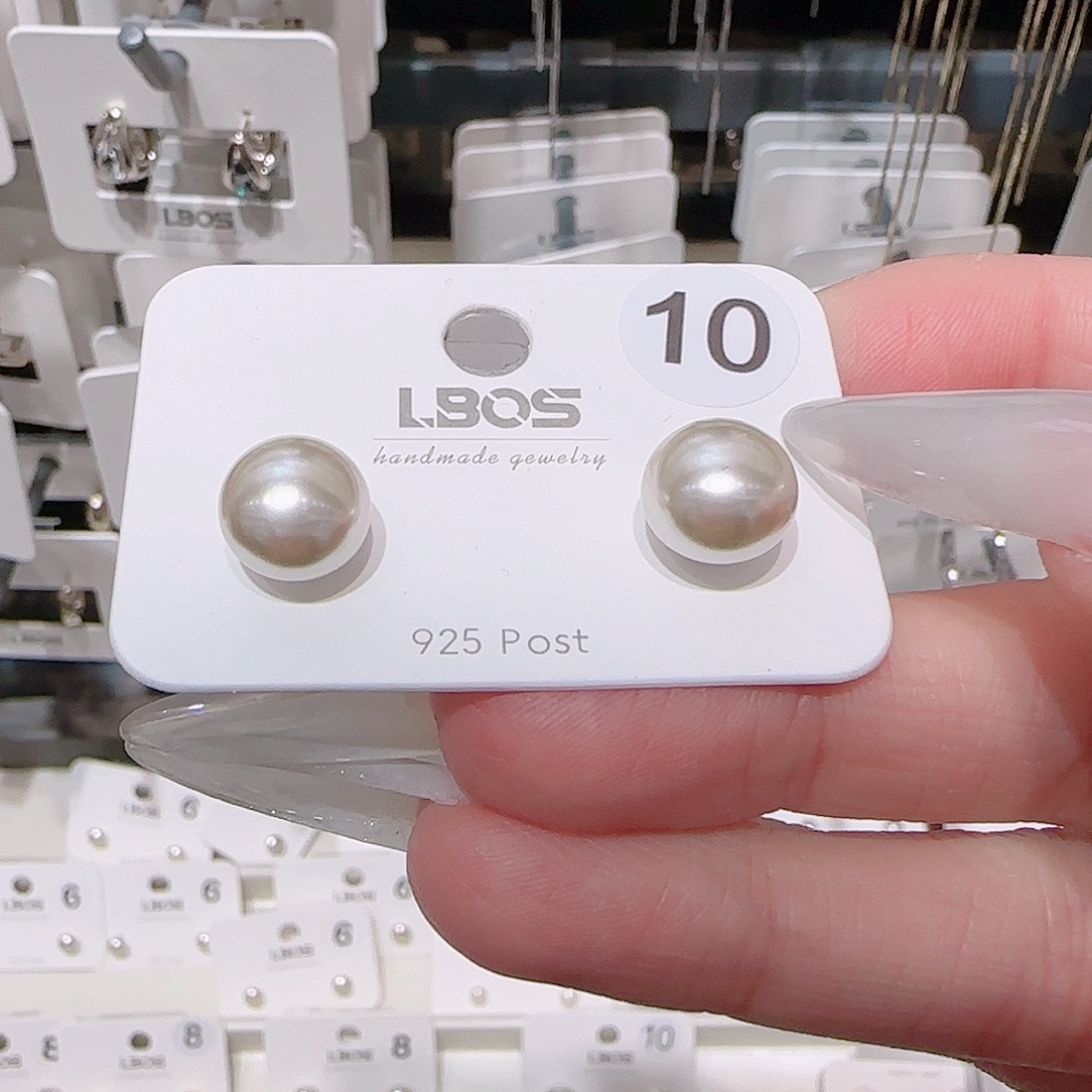 锆石铜合金925银耳环大地色