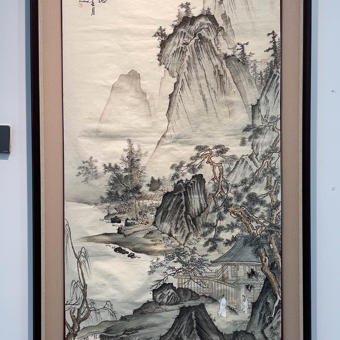 国画凌行志手绘作品