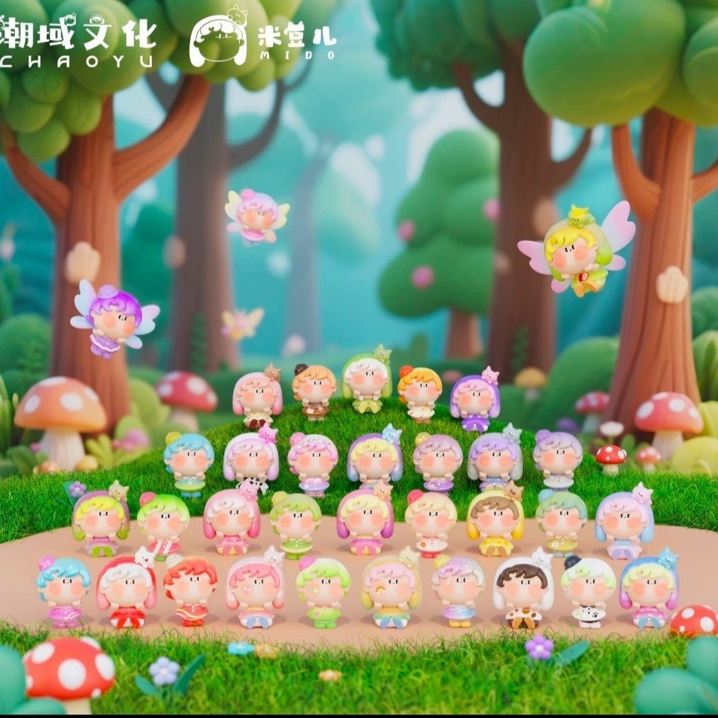 【拆盒】米豆儿夏日饮品站系列潮玩盲盒手办萌粒（大鱼吃小鱼）