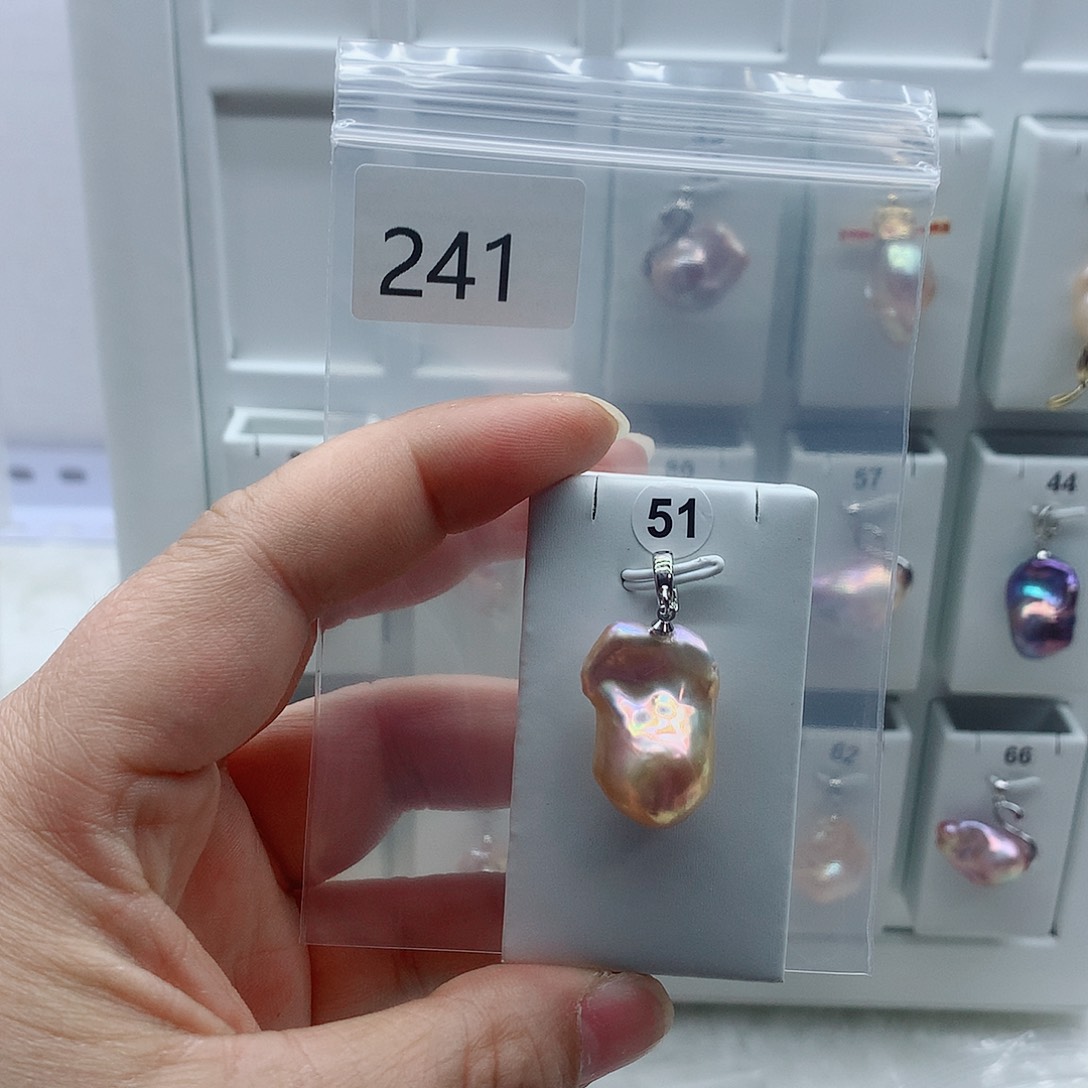 合金淡水珍珠吊坠(不含链)