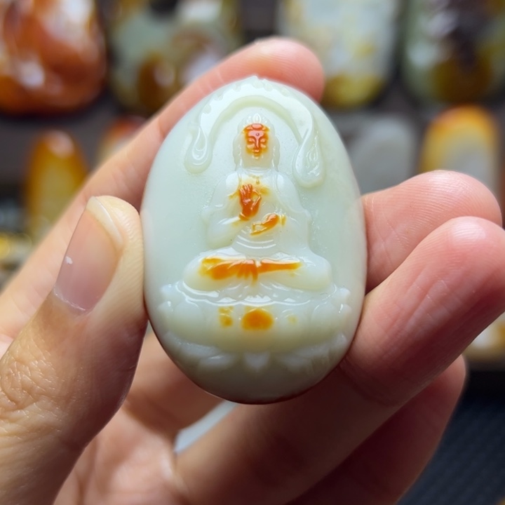 和田玉未镶嵌颈饰