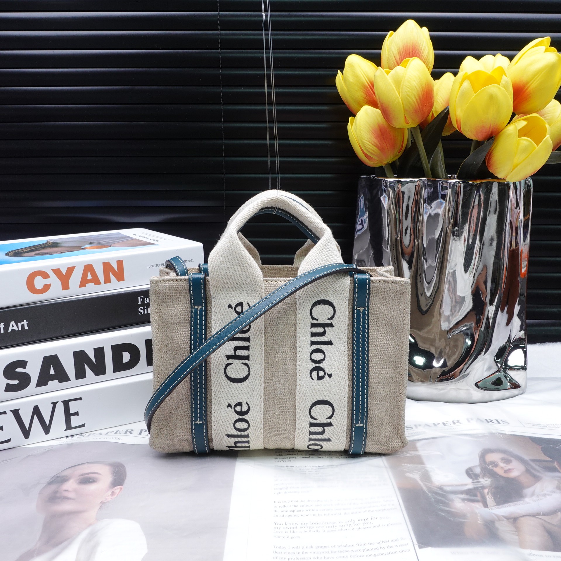 95新 Chloe/蔻依 米色手提斜挎包T10268891