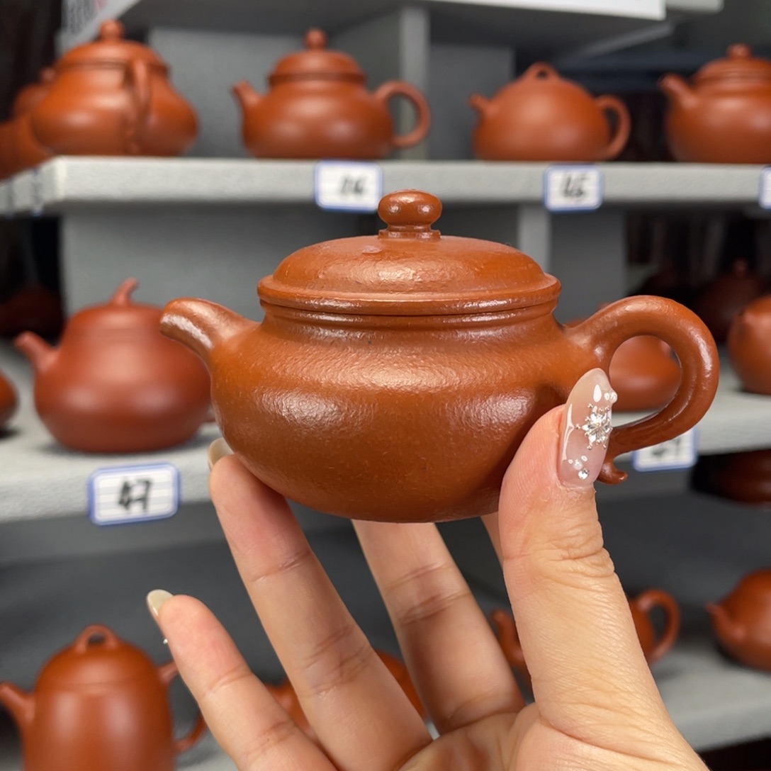 茶壶紫砂朱泥全手100毫升