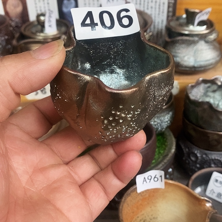 紫砂茶杯柴烧纯手工406