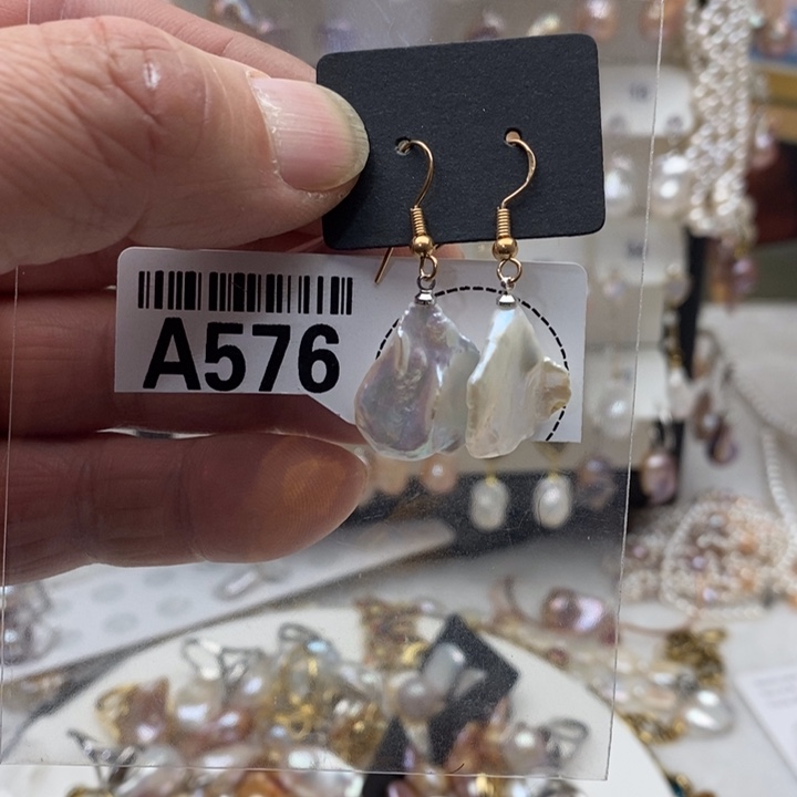 合金淡水珍珠颈饰576