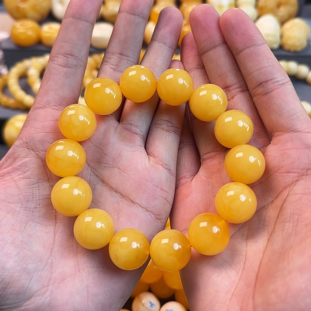 琥珀未镶嵌珠宝奇石18mm同料