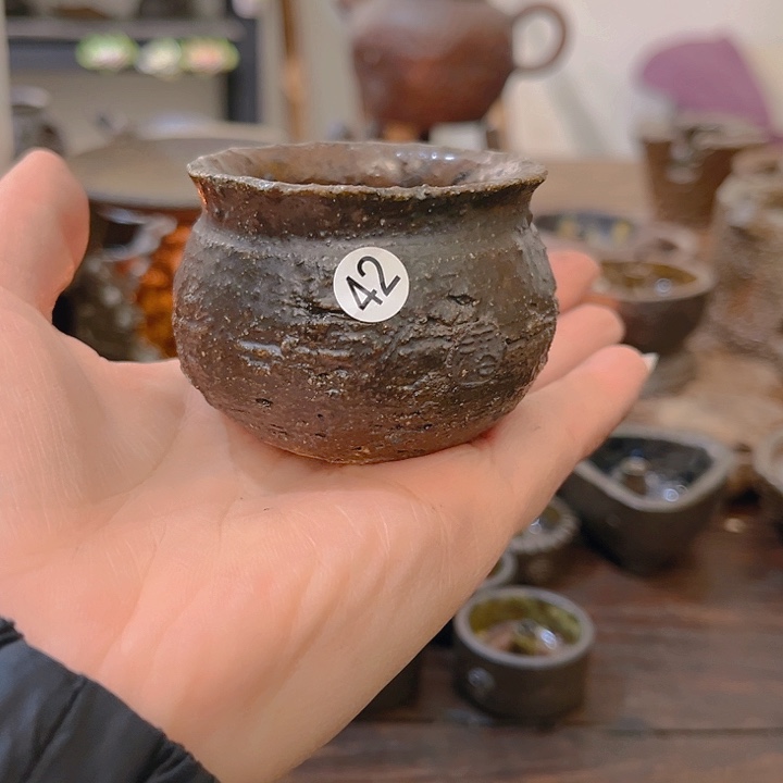 妩***猪陶小福泥陶艺茶几风