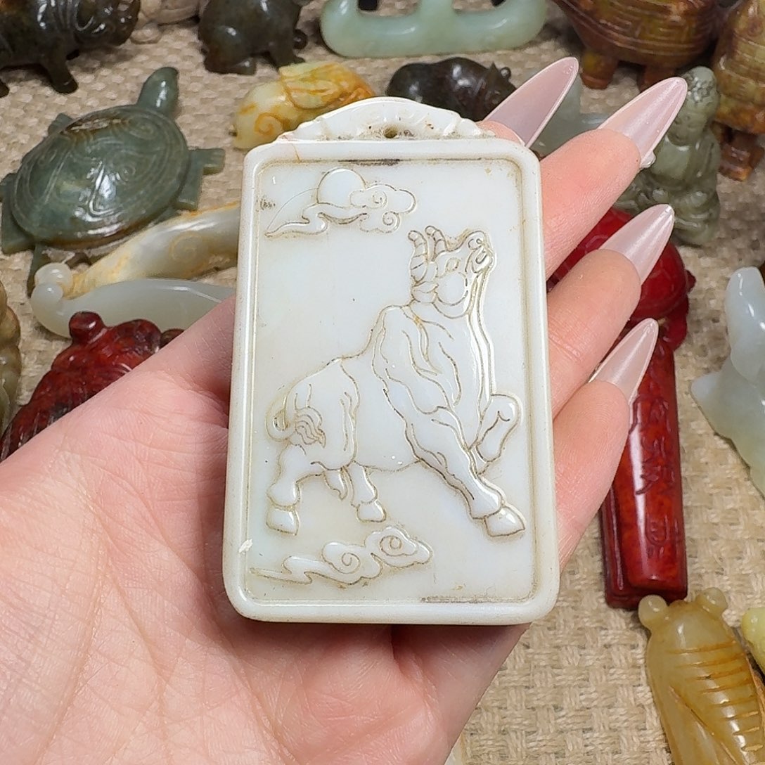 白玉菩提吊坠挂件